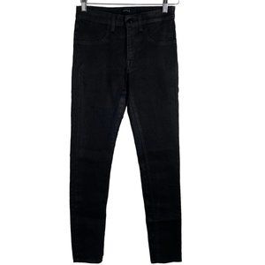 DSTLD Womens Jeans Size 27 x 30 Black Coated‎ Skinny High Waisted